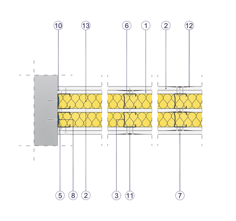 SDM - 2x12,5 GKBI H2 + DFH2IRE/1x12,5 DFH2IRE/2xCW 50 2xW