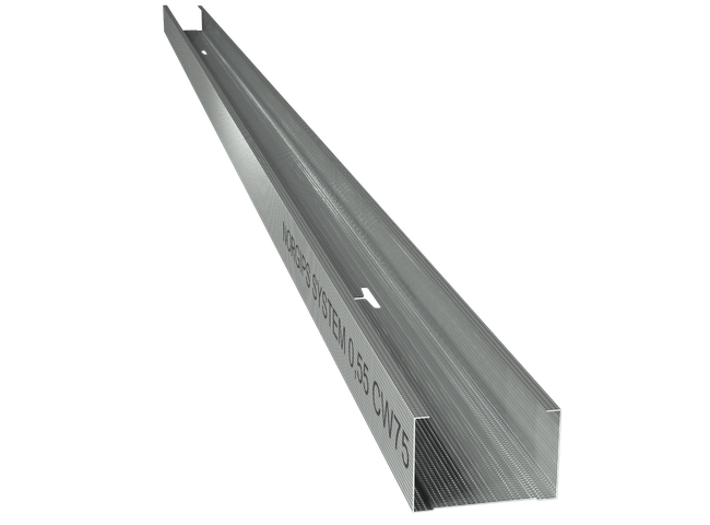 CW 75 PROFILE made  of 0,55 mm sheet metal