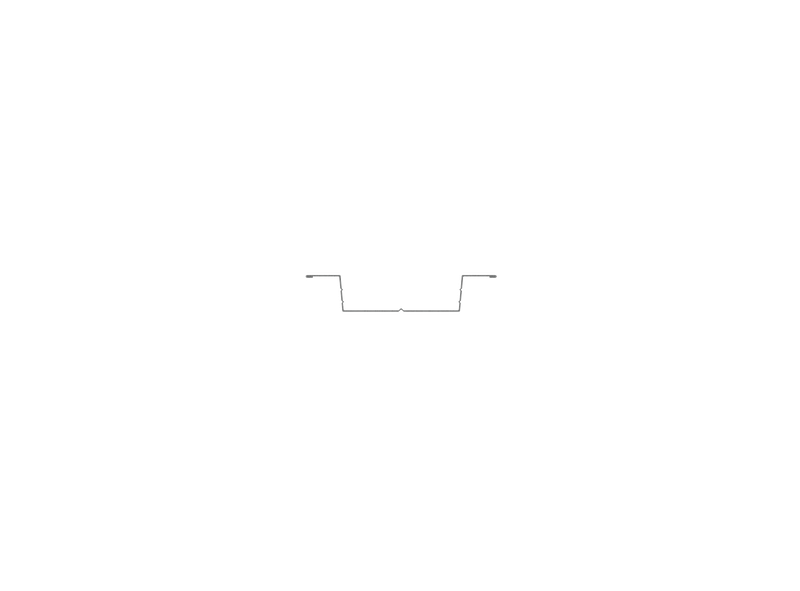 Hat profile made of 0.6 mm sheet metal