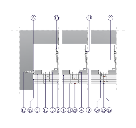 SPJ - 2x15+2x12,5 GKF DF/CD 60, N