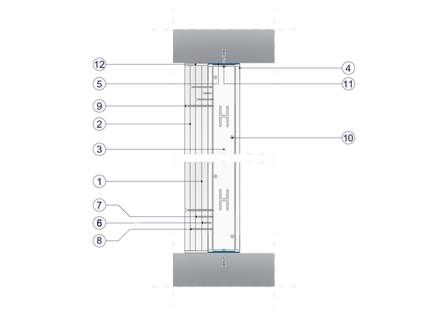 SO - 2x15+2x12,5 GKF DF/CW 75+CW 75 (W)