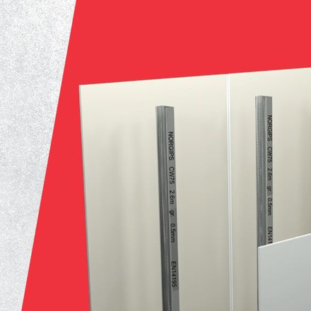 SMART PARTITIONING WALLS on 0.5 mm thick profiles - an economical NORGIPS SOLUTION