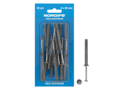 Rawlplugs, consumer packed 6 x 40 mm