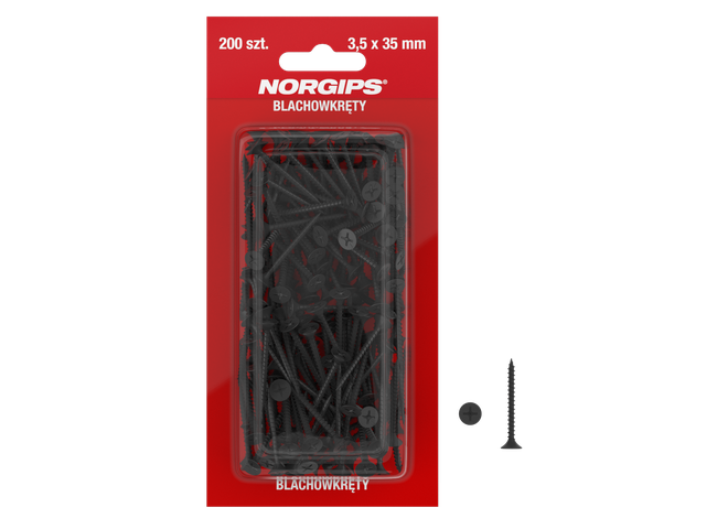 Sheet metal screws consumer packed 3.5 x 55 mm