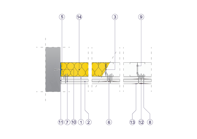 SO - 1x15+2x12,5 GKF DF/CW 75+CW 75 (W)