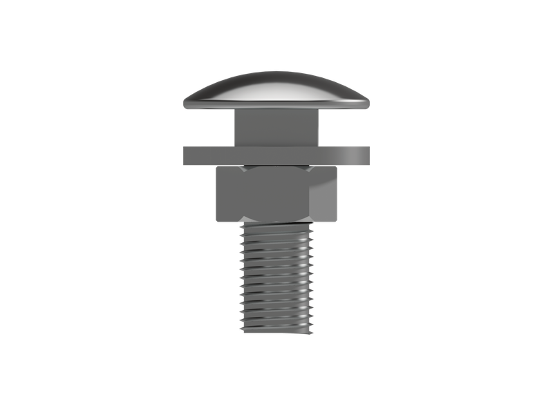 M8 bolt with nut and washers
