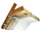 CD 60 profile structure with single plasterboard sheathing