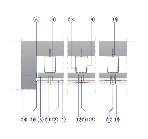 SP - 1x15+2x12,5 GKF DF/CD 60, ES