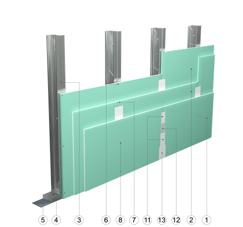 SO - 1x15+2x12,5 GKFI DFH2/CW 100+CW 100 (W)