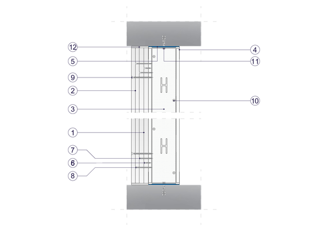 SO - 2x15+2x12,5 GKF DF/CW 100+CW 100 (W)