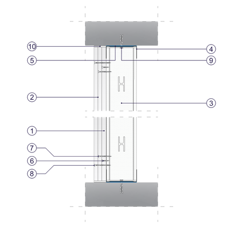 SO - 1x15+2x12,5 GKF DF/CW 100 (W)