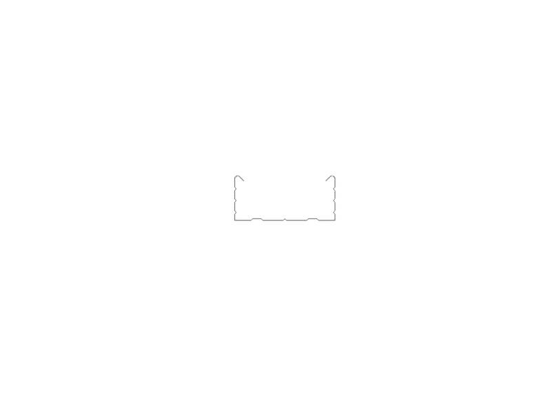 CD 60 PROFILE made of 0.55 mm sheet metal