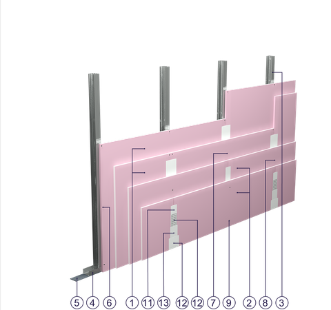 SO - 2x15+2x12,5 GKF DF/CW 50 (W)
