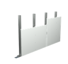 Covering walls (shaft covering) with a single sheathing of plasterboards