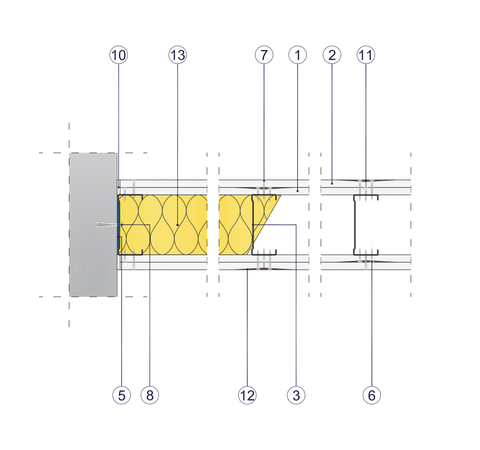 SD - 2x12,5 GKB A + GKF DF/CW 100/300 W