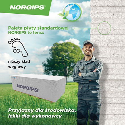 NORGIPS - environmentally friendly, lightweight for the Contractor