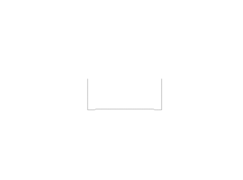 UW 100 PROFILE made of 0,6 mm sheet metal
