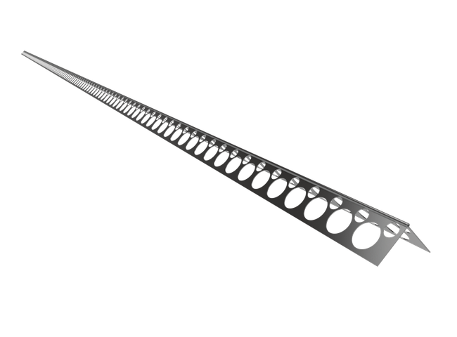 Aluminium corner bead 23x23