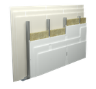 Single structure with triple plasterboard sheathing