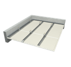 Ceiling claddings on a CD 60 or hat profile structure with a double sheathing of plasterboards