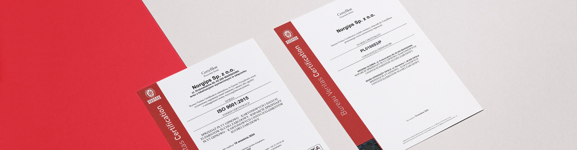ISO certificates