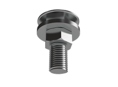 M8 bolt with nut and washers