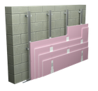 Wall claddings on a CD 60 or hat profile structure with a quadruple sheathing of plasterboards