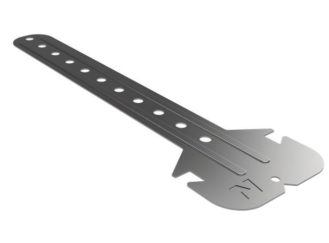 Flat L-hanger 180