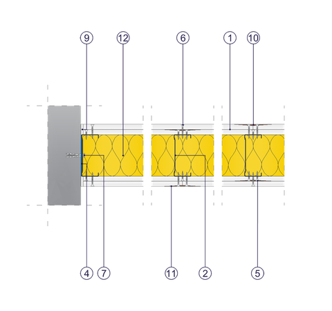 SD - 2x12,5 GKB A + ACO A/CW 100 W