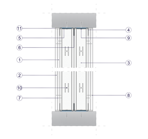SD - 2x12,5 GKB A + GKF DF/2xCW 75 2xW