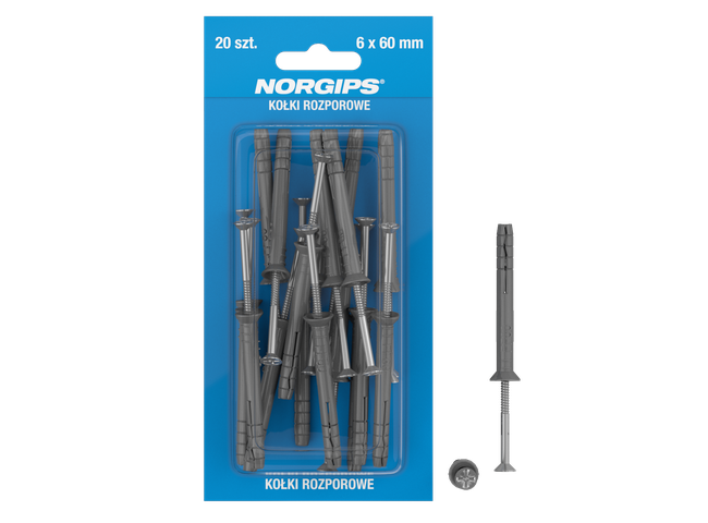 Rawlplugs, consumer packed 6 x 40 mm