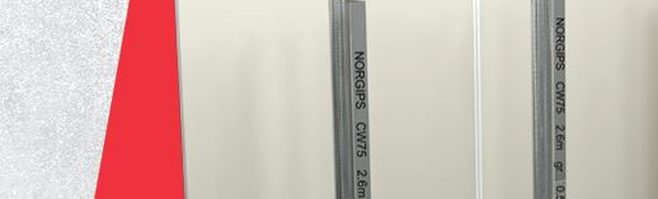 SMART PARTITIONING WALLS on 0.5 mm thick profiles - an economical NORGIPS SOLUTION