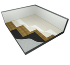 Dry screed with double fire-rated plasterboard sheathing on solid substrate