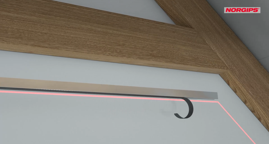 Sticking insulation tape under UD 30 profiles