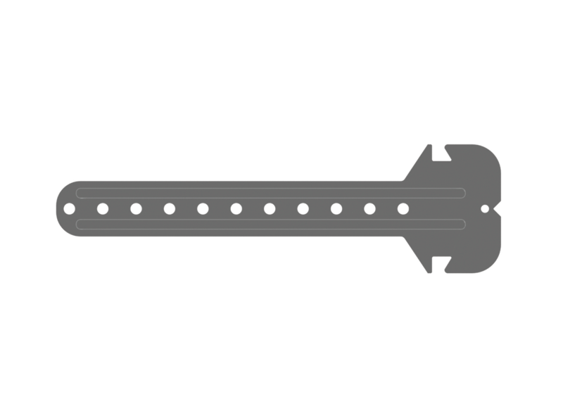 Flat L-hanger 180