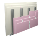 Reinforced single structure with triple plasterboard sheathing