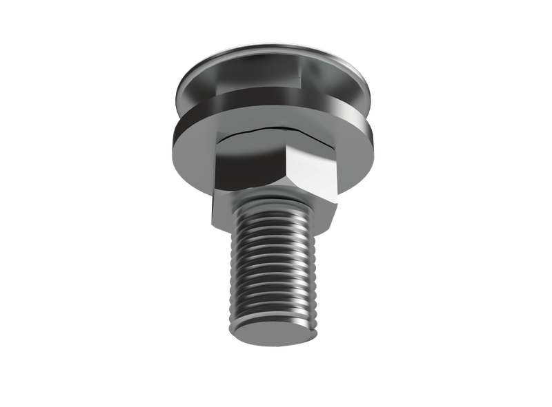 M8 bolt with nut and washers