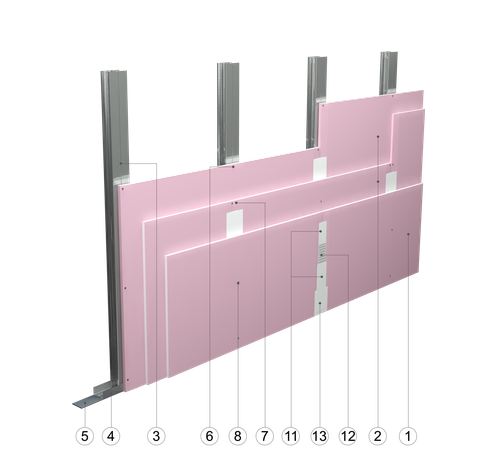 SO - 1x15+2x12,5 GKF DF/CW 50+CW 50 (W)