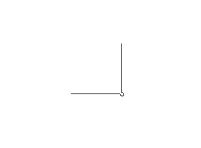 Aluminium corner bead 23x23