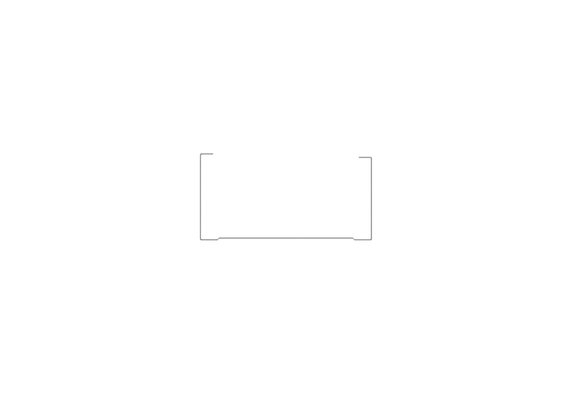 CW 100 PROFILE made  of 0,55 mm sheet metal